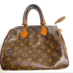 Louis Vuitton Brown and Gold Satchel